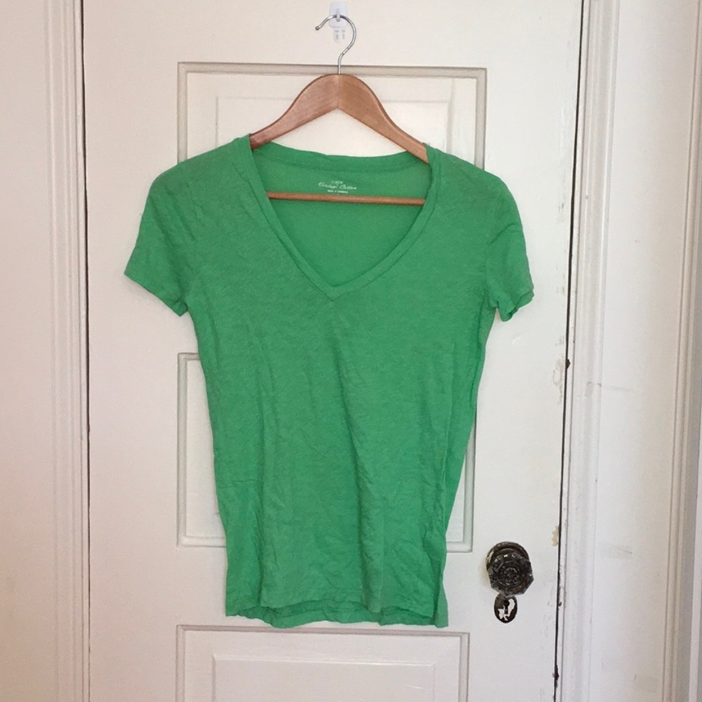 J Crew vintage cotton v neck tee